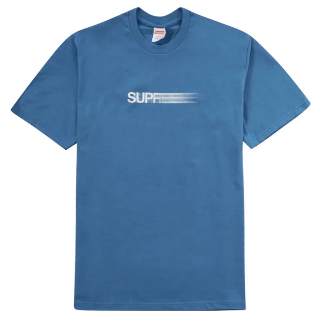 Supreme Motion Logo Tee SS23 Fade Blue Size: L